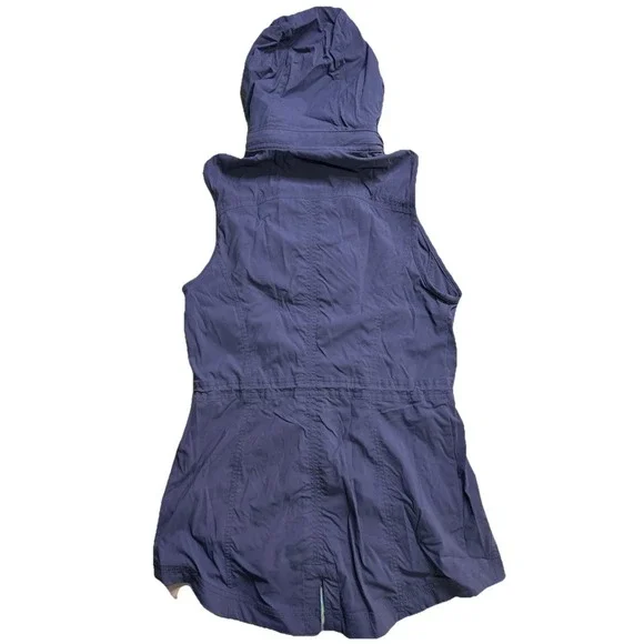 LL Bean Jacket Luna Utility Vest Women XS Hooded Lilac Gorpcore Travel Outdoor - Picture 2 of 6